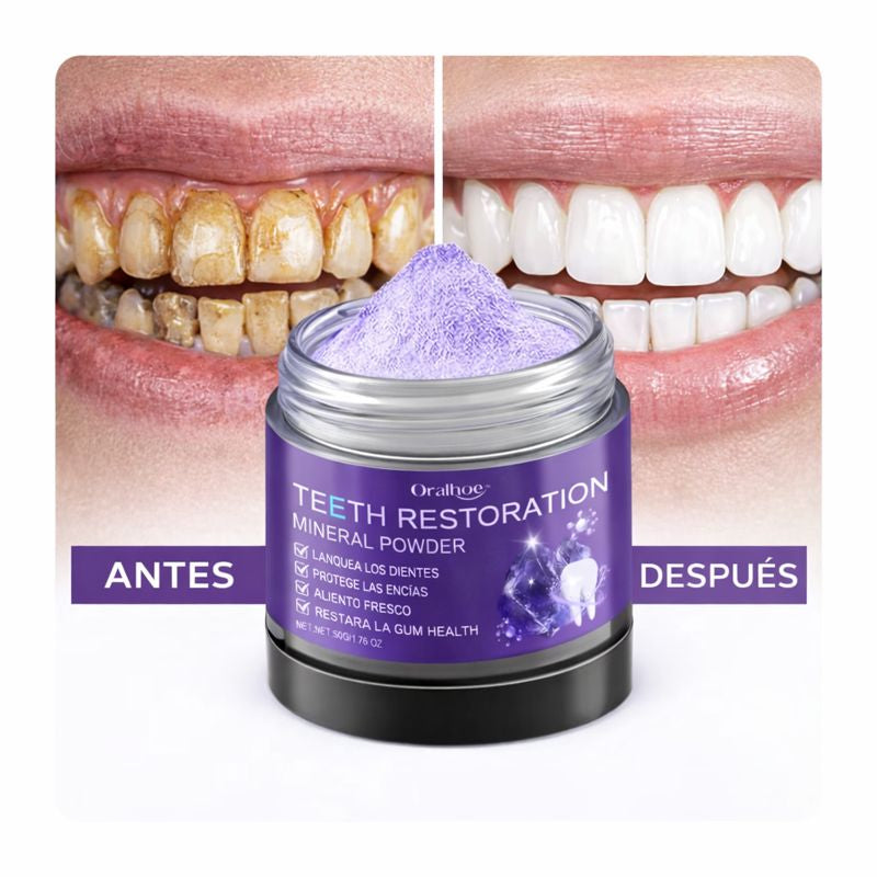 Polvo Mineral para Blanquear y Cuidar los Dientes ✨🦷